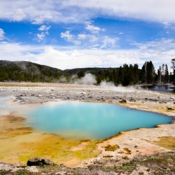 It's smelly, but nice name: Biscuit Basin @ Yellowstone NP :)