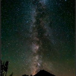 Tonight, the milky way is not over the lake, but the mountains :)